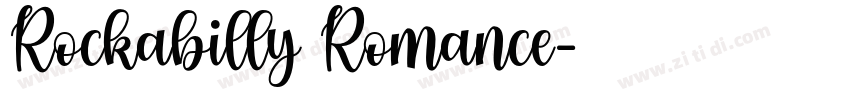 Rockabilly Romance字体转换